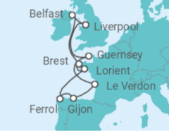 Wonders of Western Europe Cruise itinerary  - Ambassador Cruise Line