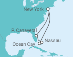 The Caribbean with Ocean Cay from N.Y Cruise itinerary  - MSC Cruises