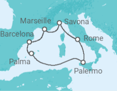 Majorca, Sicily & Rome Cruise itinerary  - Costa Cruises