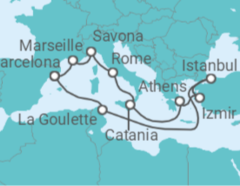France, Italy, Greece, Turkey, Tunisia Cruise itinerary  - Costa Cruises