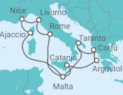 Italy, Greece, Malta, France Cruise itinerary  - PO Cruises