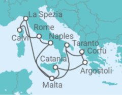 Italy, Greece, Malta, France Cruise itinerary  - PO Cruises