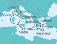 France, Italy, Malta, Greece Cruise itinerary  - PO Cruises