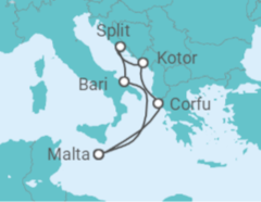 Croatia, Greece, Italy Cruise itinerary  - PO Cruises