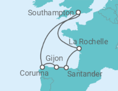 North of Spain & France Cruise itinerary  - PO Cruises