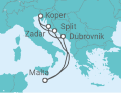 Croatia, Italy Cruise itinerary  - PO Cruises
