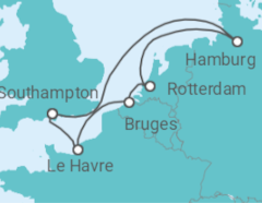Germany, Holland, Belgium, France Cruise itinerary  - PO Cruises