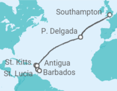 Saint Lucia, Antigua And Barbuda, Portugal Cruise itinerary  - PO Cruises