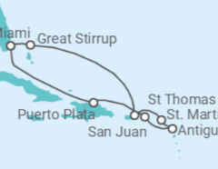 Virgin Islands, Antigua And Barbuda, Sint Maarten, Puerto Rico Cruise itinerary  - Norwegian Cruise Line