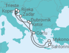 Italy, Slovenia, Croatia, Montenegro, Greece Cruise itinerary  - Norwegian Cruise Line