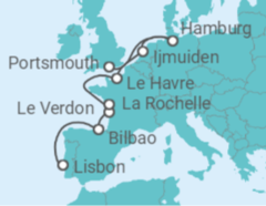 Lisbon to Portsmouth - Spain, France & Germany Cruise itinerary  - Norwegian Cruise Line
