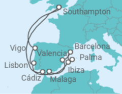 Balearic Islands, Andalusia & Portugal Cruise itinerary  - Royal Caribbean