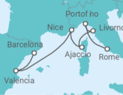 Western Med - Barcelona to Rome Cruise itinerary  - Royal Caribbean