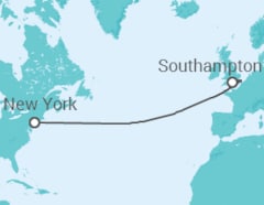New York to Southampton Cruise itinerary  - Cunard