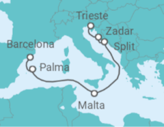 Croatia, Malta, Spain Cruise itinerary  - Cunard