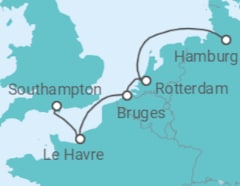 France, Belgium, Holland Cruise itinerary  - Cunard