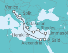 Greece, Cyprus, Egypt, Croatia Cruise itinerary  - MSC Cruises