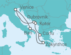 Adriatic All Incl. Cruise +Hotel +Flights Cruise itinerary  - MSC Cruises