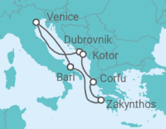 Italy, Croatia, Montenegro, Greece Cruise itinerary  - MSC Cruises