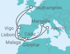 North & South of Spain, Lisbon & Corsica Cruise itinerary  - Princess Cruises