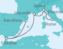 Barcelona to Rome Cruise itinerary  - Princess Cruises