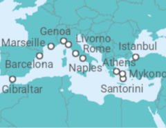 Barcelona to Athens Cruise itinerary  - Princess Cruises
