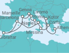 Mediterranean - Athens to Rome Cruise itinerary  - Princess Cruises