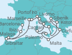 Barcelona to Civitavecchia (Rome) Cruise itinerary  - Princess Cruises