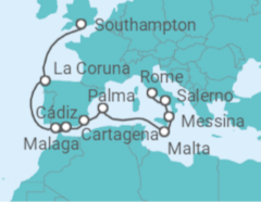 Spain, Malta, Italy Cruise itinerary  - Princess Cruises