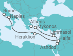 Greece, Cyprus, Israel, Italy Cruise itinerary  - Princess Cruises