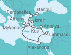 Egypt, Cyprus, Turkey, Greece Cruise itinerary  - Holland America Line