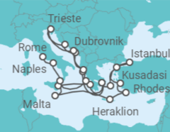 Athens (Pireaus) to Civitavecchia (Rome) Cruise itinerary  - Holland America Line