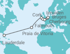 Bermuda, Ireland, United Kingdom, France, Belgium Cruise itinerary  - Holland America Line