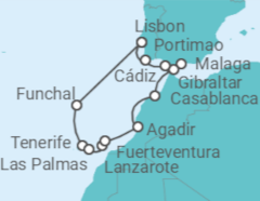 The Canaries, Portugal, Morocco & Andalusia Cruise itinerary  - Norwegian Cruise Line