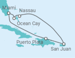 Caribbean All Inclusive Cruise + Hotel in Miami +Flights Cruise itinerary  - MSC Cruises