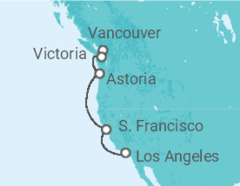 Sybaritic Cities & Pacific Northwest Coves Cruise itinerary  - Explora Journeys