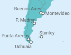 Uruguay, Argentina, Chile Cruise itinerary  - Norwegian Cruise Line