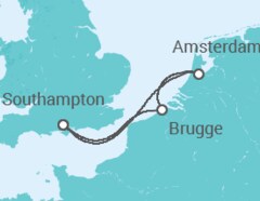 Bruges & Amsterdam Cruise itinerary  - Cunard