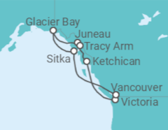 Alaska Cruise itinerary  - Cunard