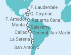 Fort Lauderdale (Florida) to San Antonio (Santiago de Chile) Cruise itinerary  - Holland America Line