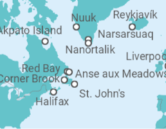 Scenic Wonders & Wildlife of Canada & Greenland Cruise itinerary  - Fred Olsen