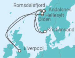 Norwegian Fjords & Falls Cruise itinerary  - Fred Olsen