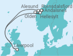 Springtime Norwegian Fjords Cruise itinerary  - Fred Olsen
