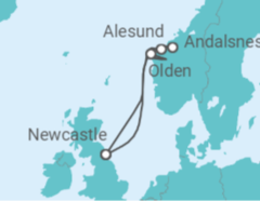 Summertime Norwegian Fjords & Folklore Cruise itinerary  - Fred Olsen