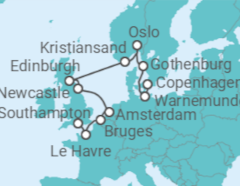 Norway, Germany, Holland, Belgium, France Cruise itinerary  - Norwegian Cruise Line