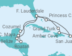 Mexico, Honduras, Belize, US, Puerto Rico, The Bahamas Cruise itinerary  - Princess Cruises