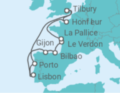 Hidden Gems of France, Spain & Portugal Cruise itinerary  - Ambassador Cruise Line