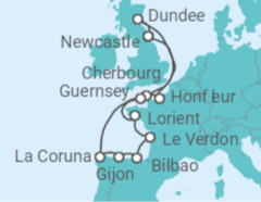 Hidden Gems of France & Spain Cruise itinerary  - Ambassador Cruise Line