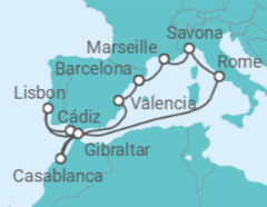 Western Med, Lisbon & Morocco Cruise itinerary  - Costa Cruises