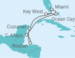 Western Caribbean, Key West & Ocean Cay Cruise itinerary  - MSC Cruises